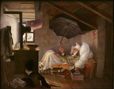 00b Carl Spitzweg Der arme Poet Neue Pinakothek 