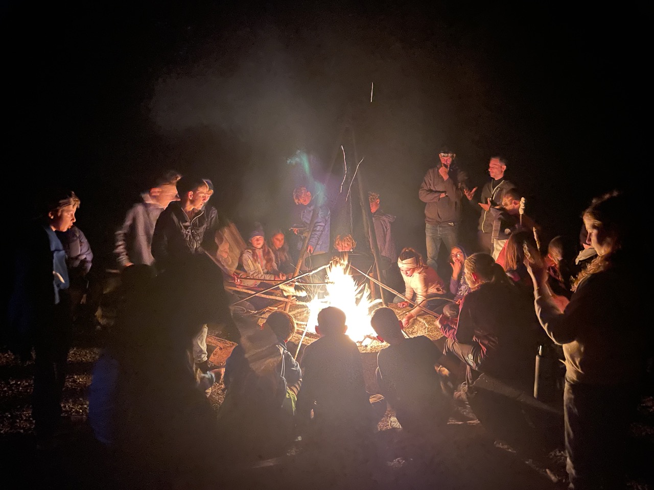 Schullandheim Tag3 Lagerfeuer